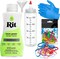 Rit Dye Liquid Neon Green All-Purpose Dye 8oz, Pixiss Tie Dye Accessories Bundle